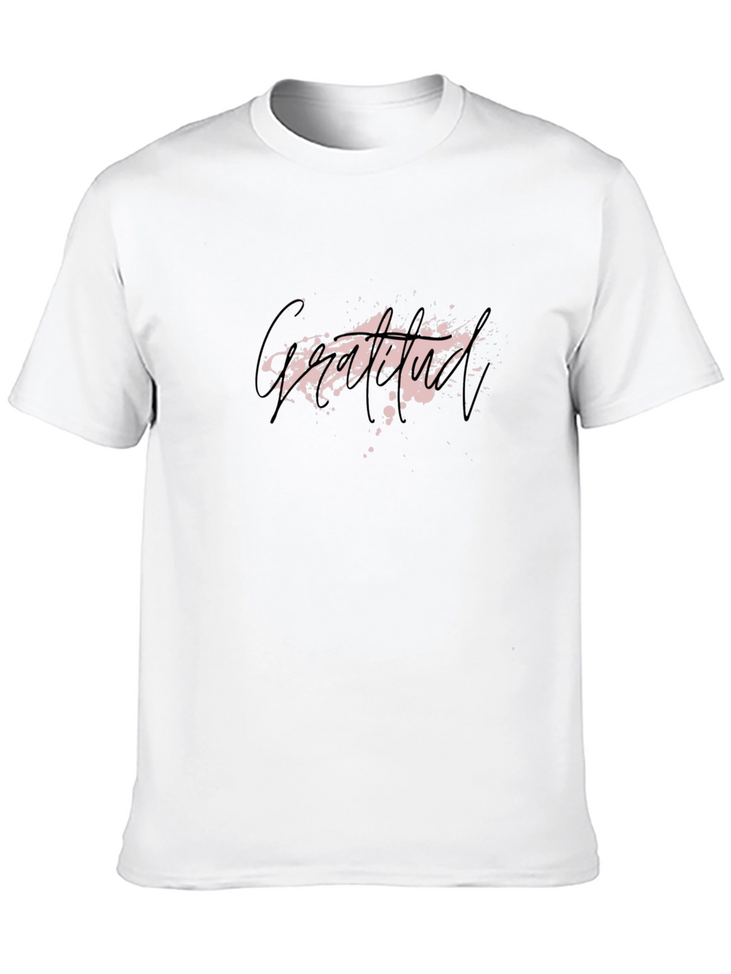 Graffiti Splash Print Black T-Shirt