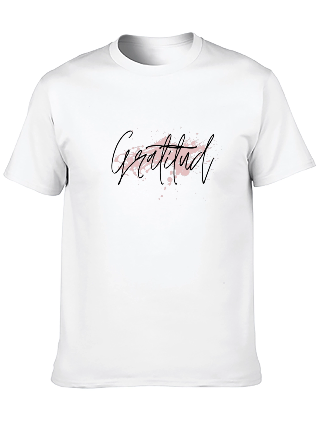 Graffiti Splash Print Black T-Shirt