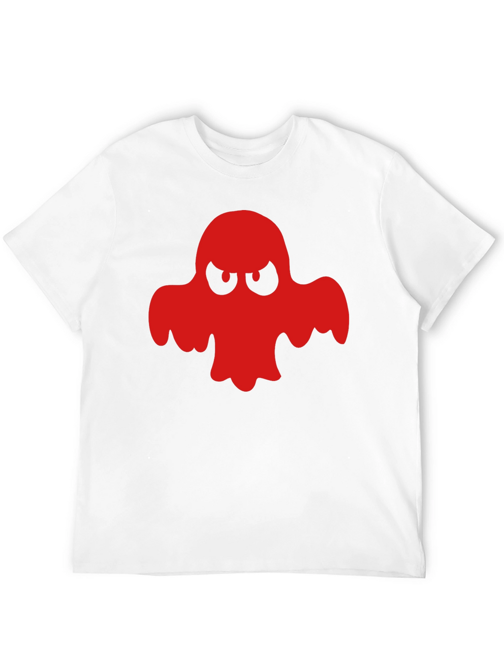 Red Ghost Graphic Black T-Shirt - Halloween