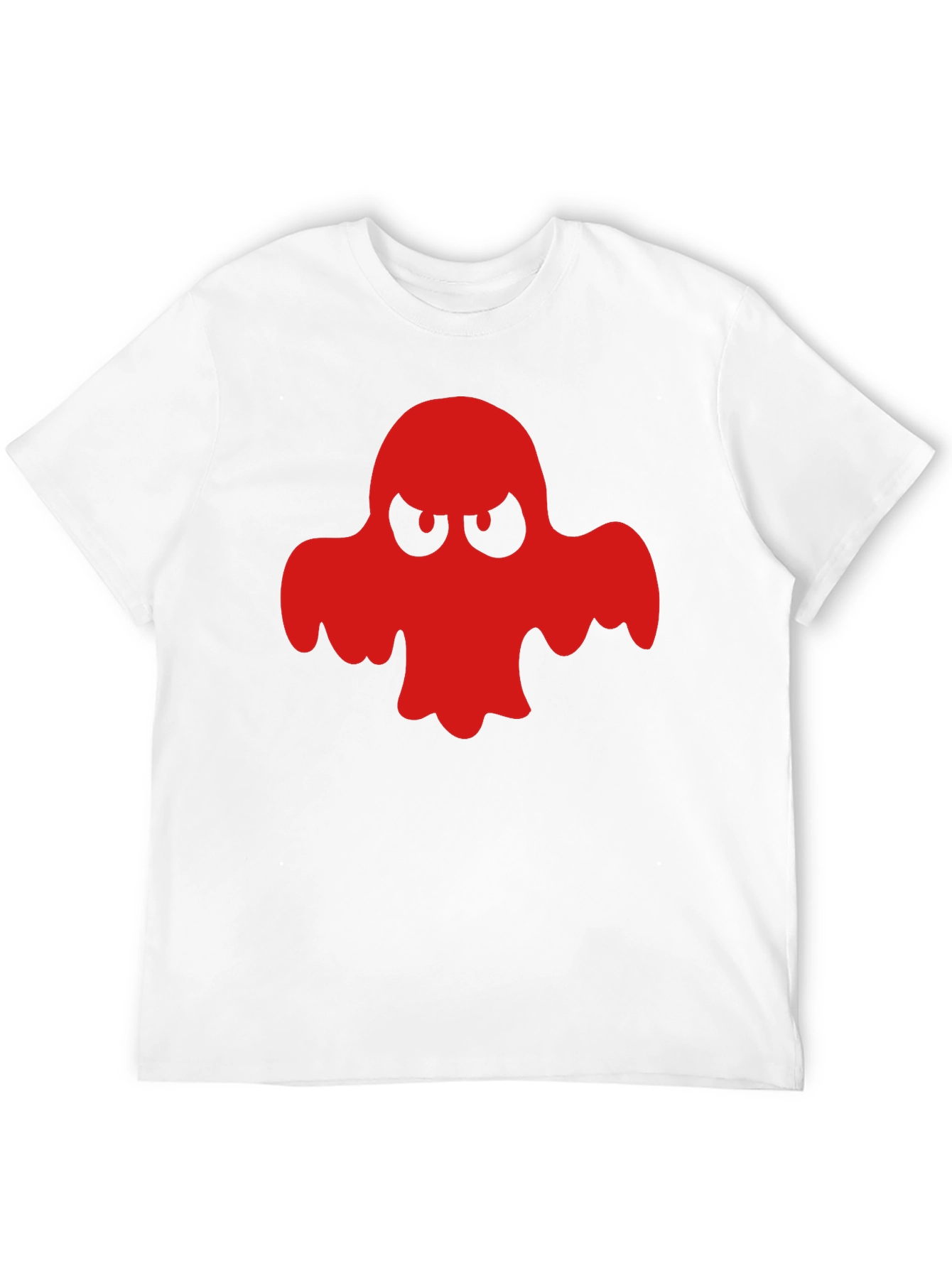 Red Ghost Graphic Black T-Shirt - Halloween