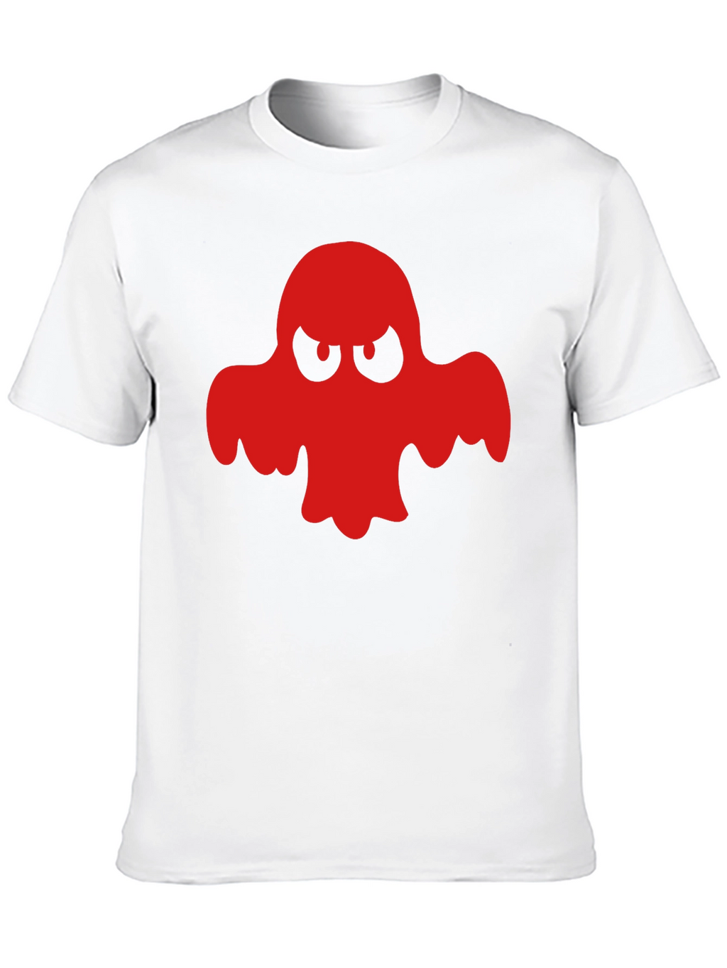 Red Ghost Graphic Black T-Shirt - Halloween
