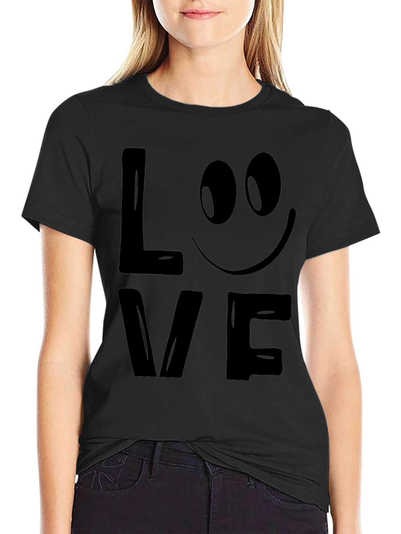 Love Graphic T-Shirt - Mens Black Tee
