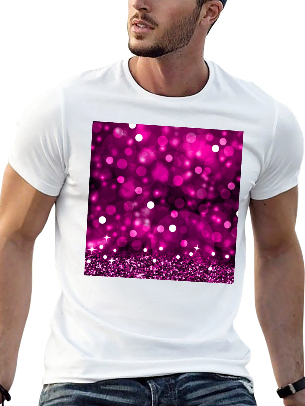 Sparkling Pink Bokeh T-Shirt