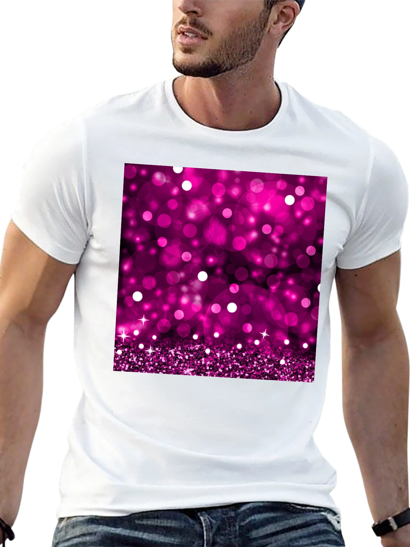 Sparkling Pink Bokeh T-Shirt
