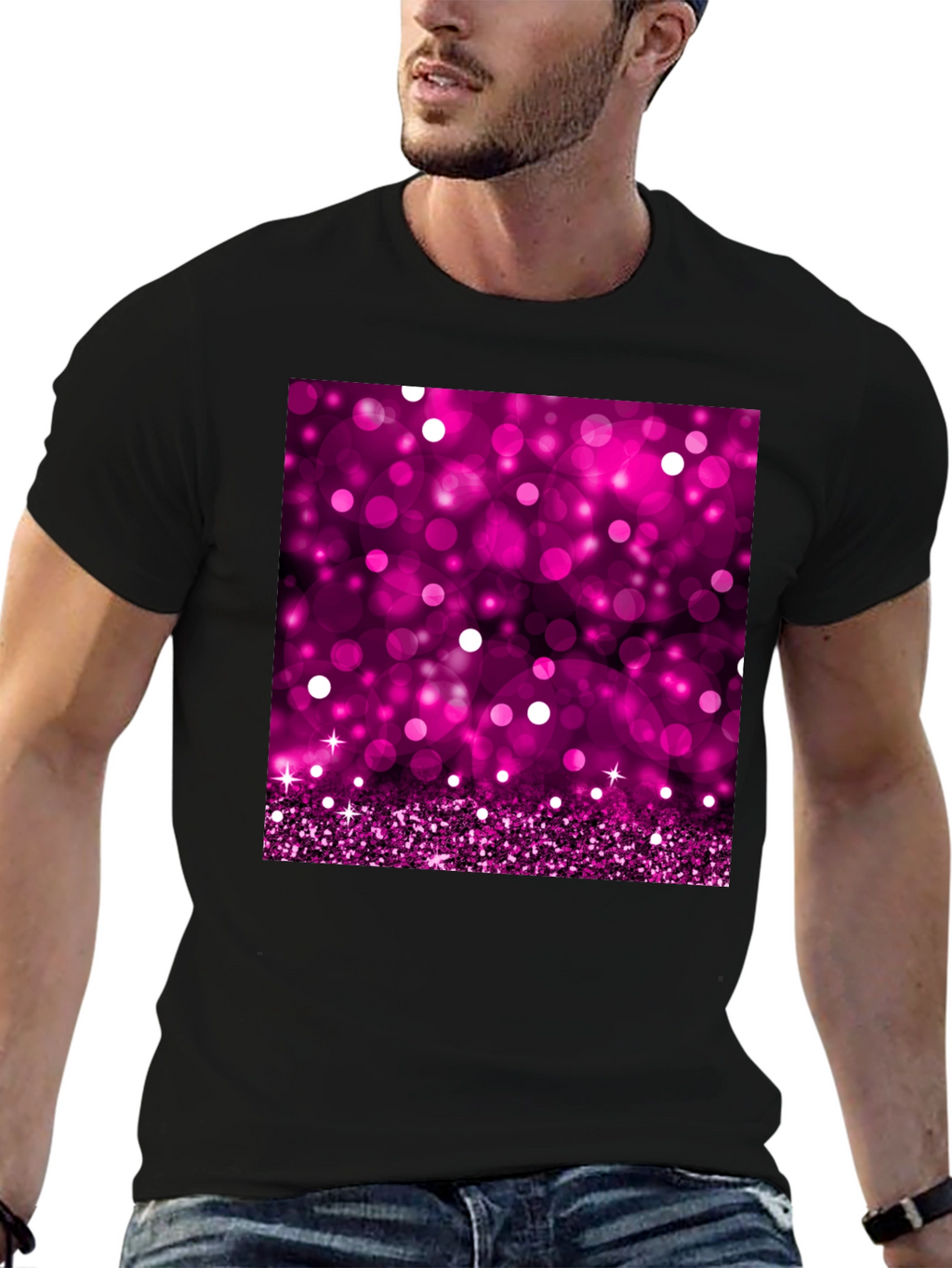 Sparkling Pink Bokeh T-Shirt