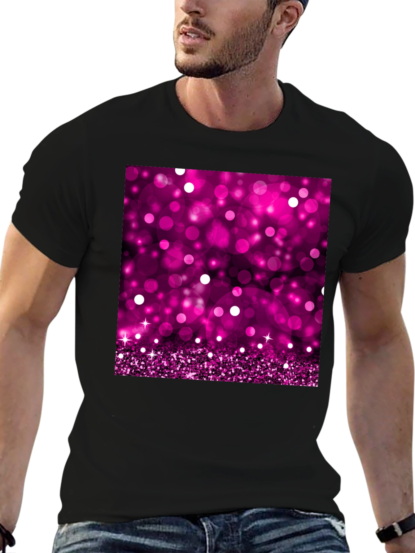 Sparkling Pink Bokeh T-Shirt