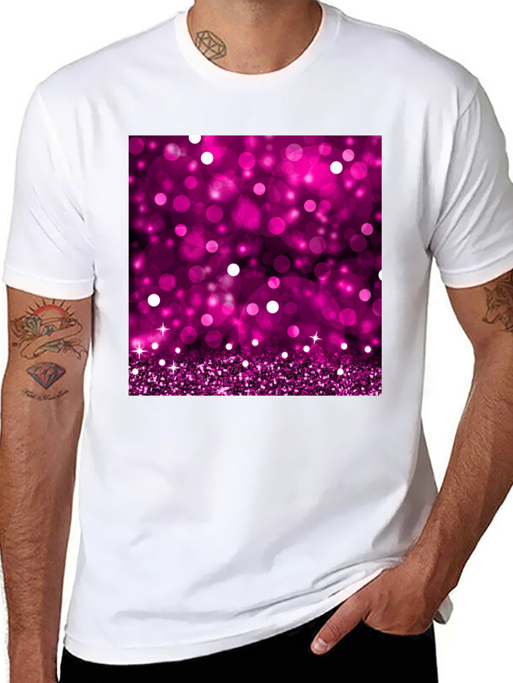 Sparkling Pink Bokeh T-Shirt