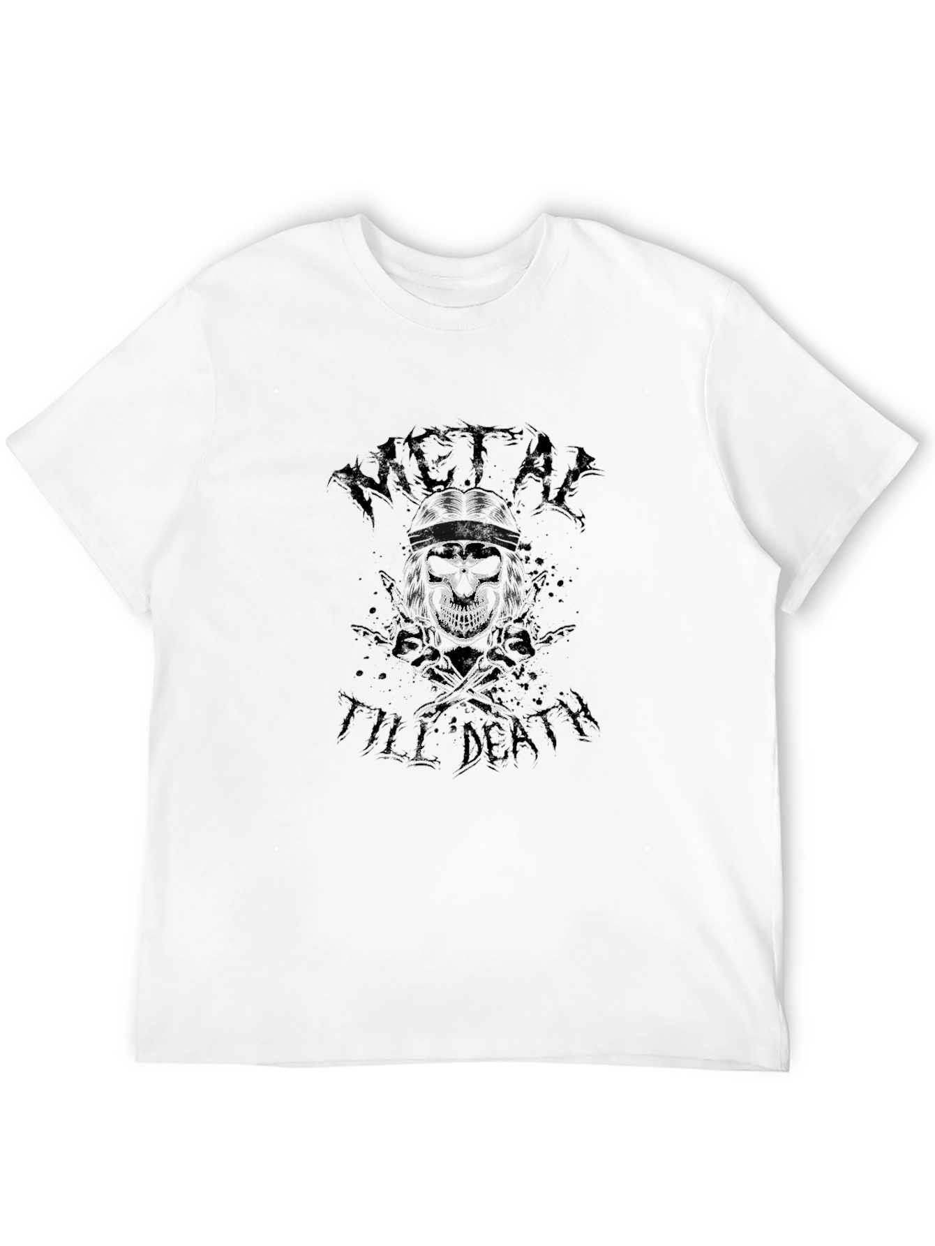 Metal Till Death Black Graphic Tee