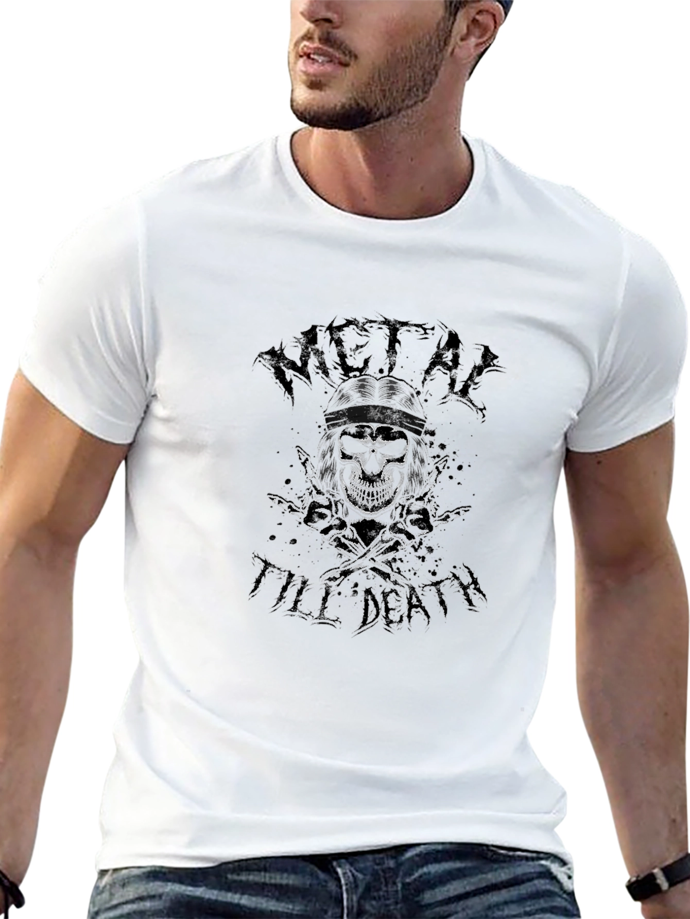 Metal Till Death Black Graphic Tee