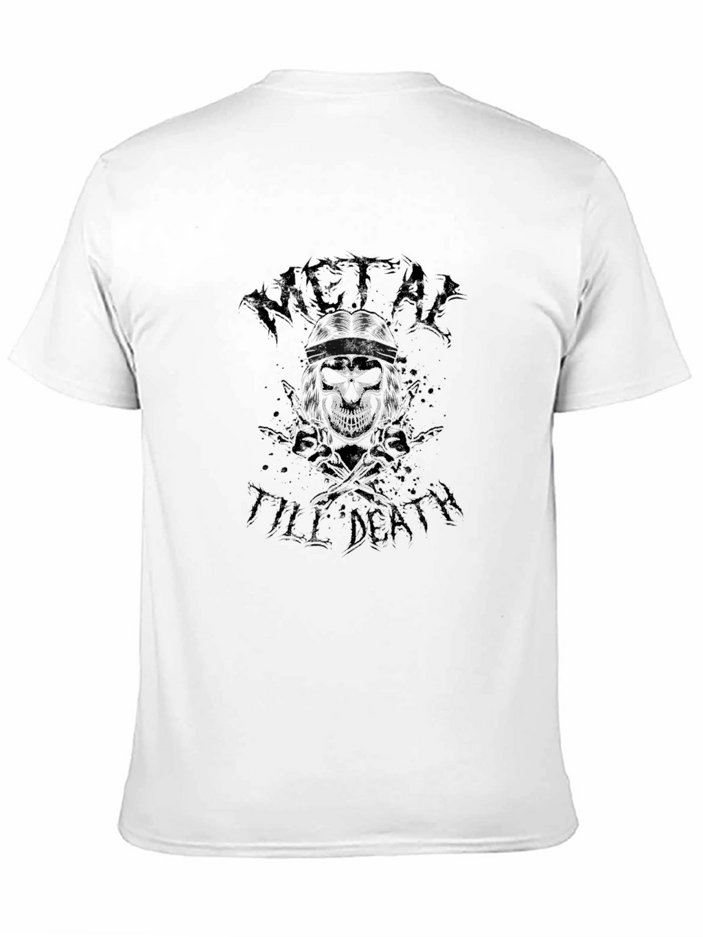 Metal Till Death Black Graphic Tee