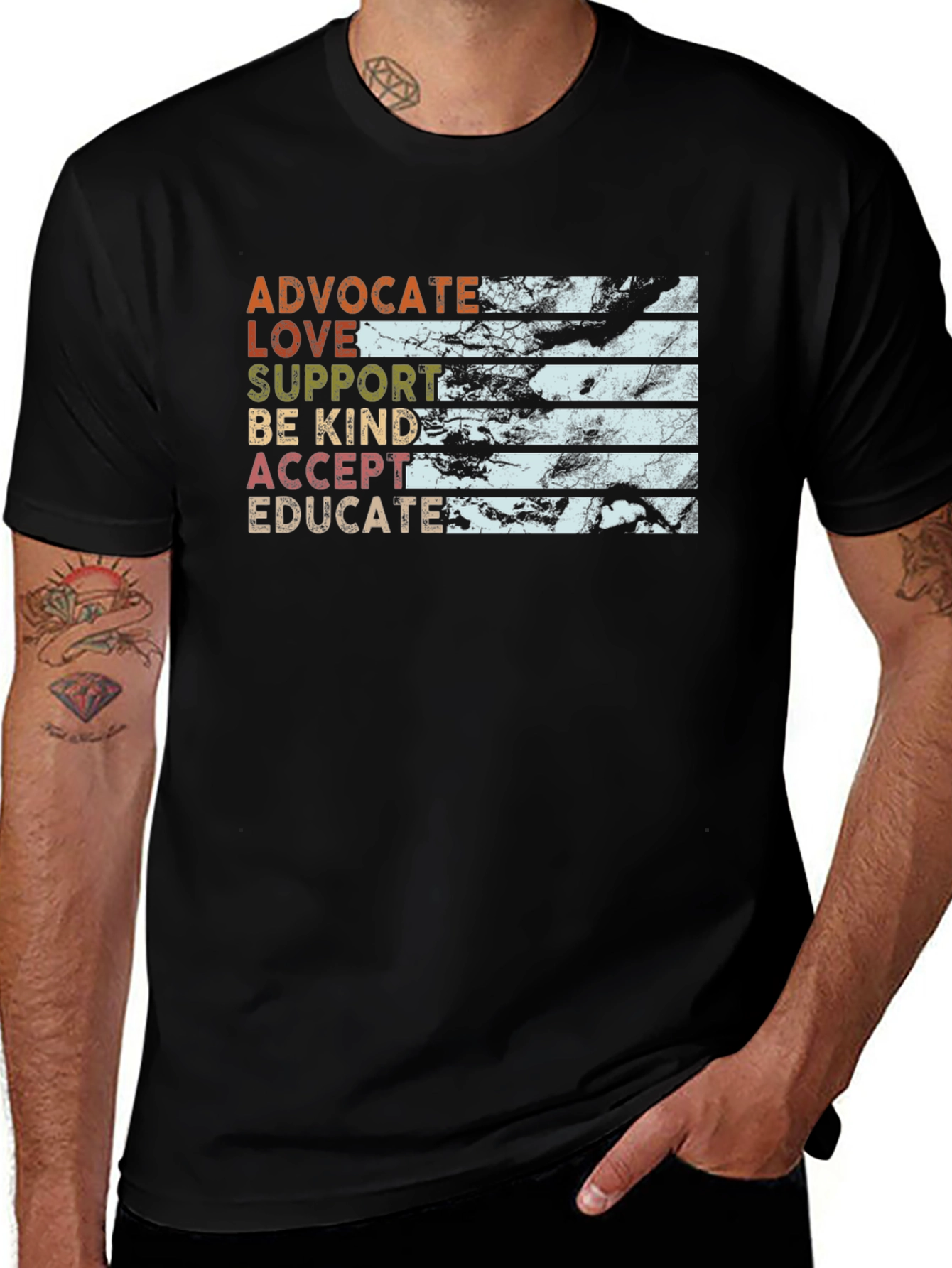 Advocate Love Support Kindness T-Shirt