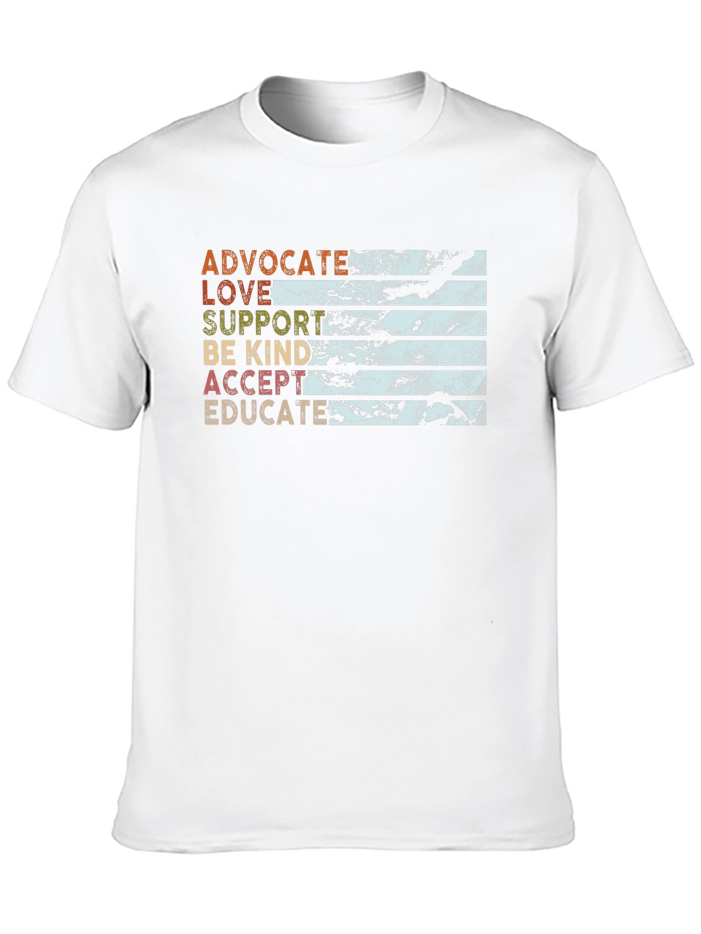 Advocate Love Support Kindness T-Shirt
