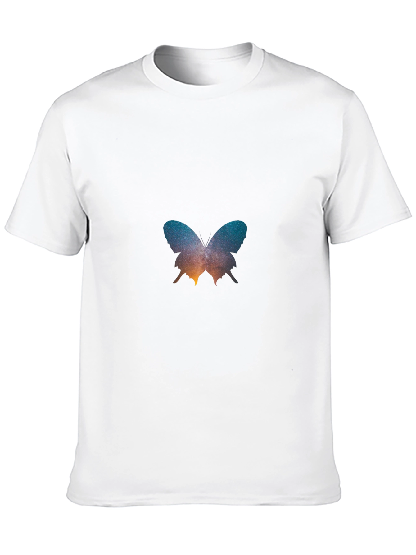 Butterfly Galaxy Graphic Black T-Shirt