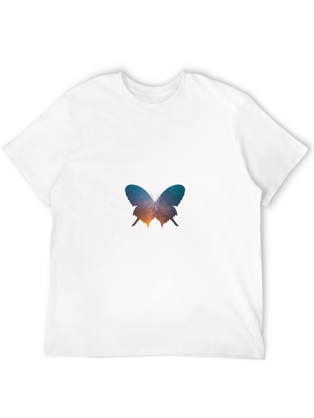 Butterfly Galaxy Graphic Black T-Shirt