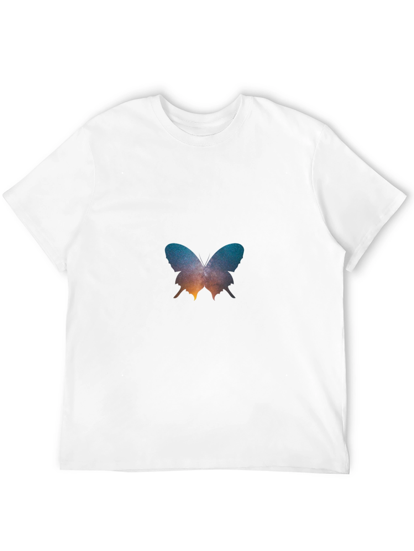 Butterfly Galaxy Graphic Black T-Shirt