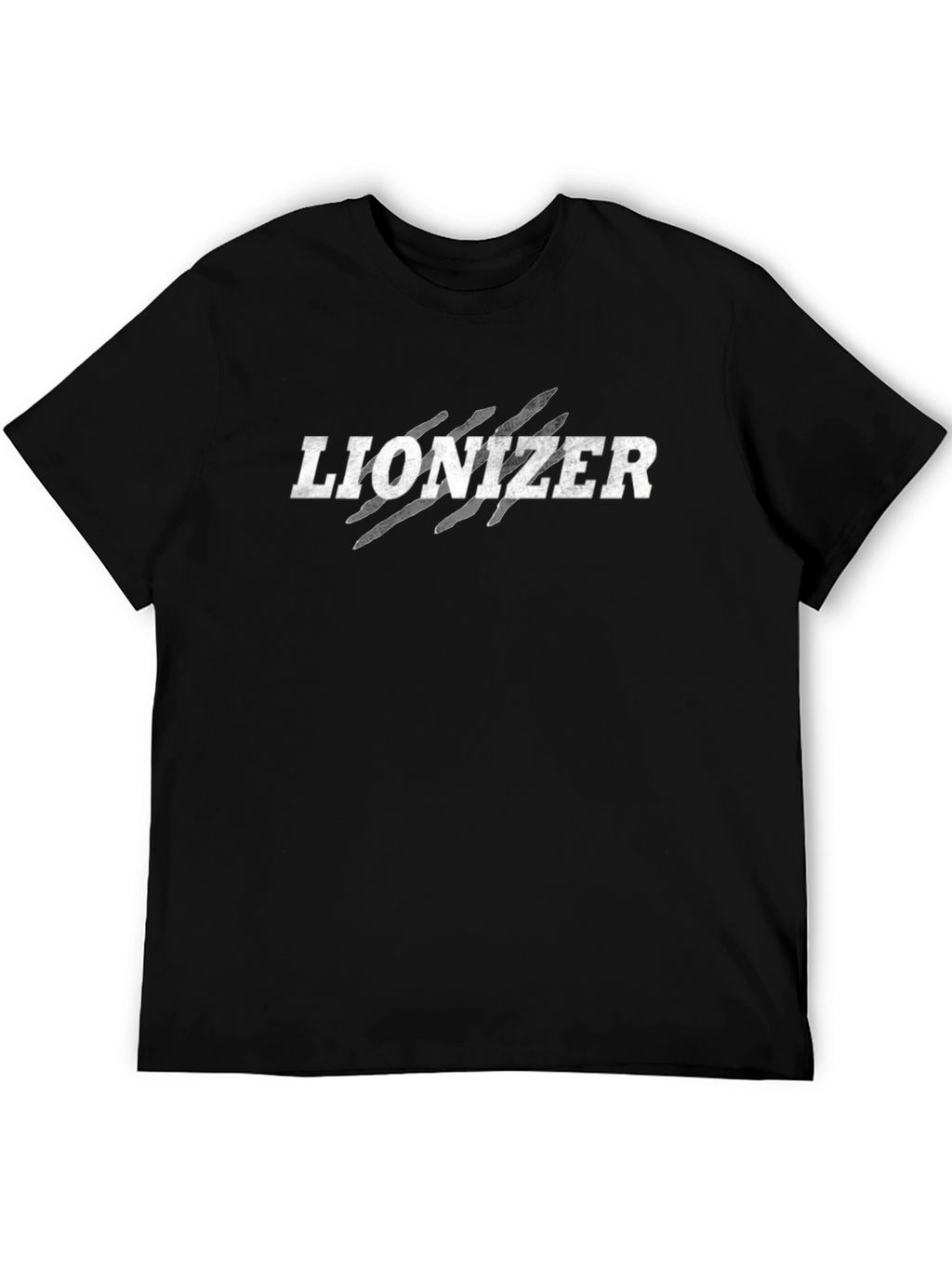 Lionizer Graphic T-Shirt - Black Cotton Blend