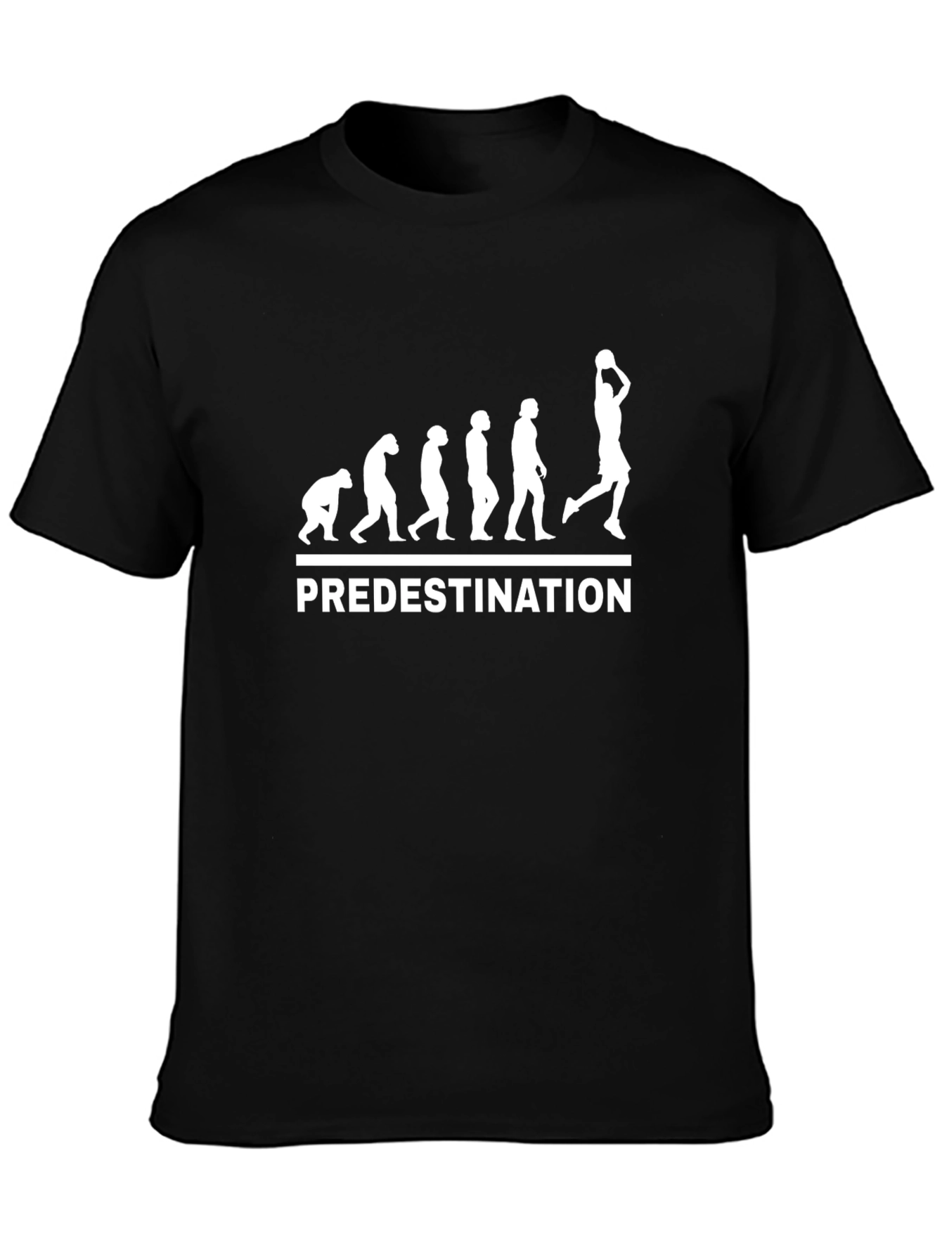 Predestination Evolution Basketball Black T-Shirt