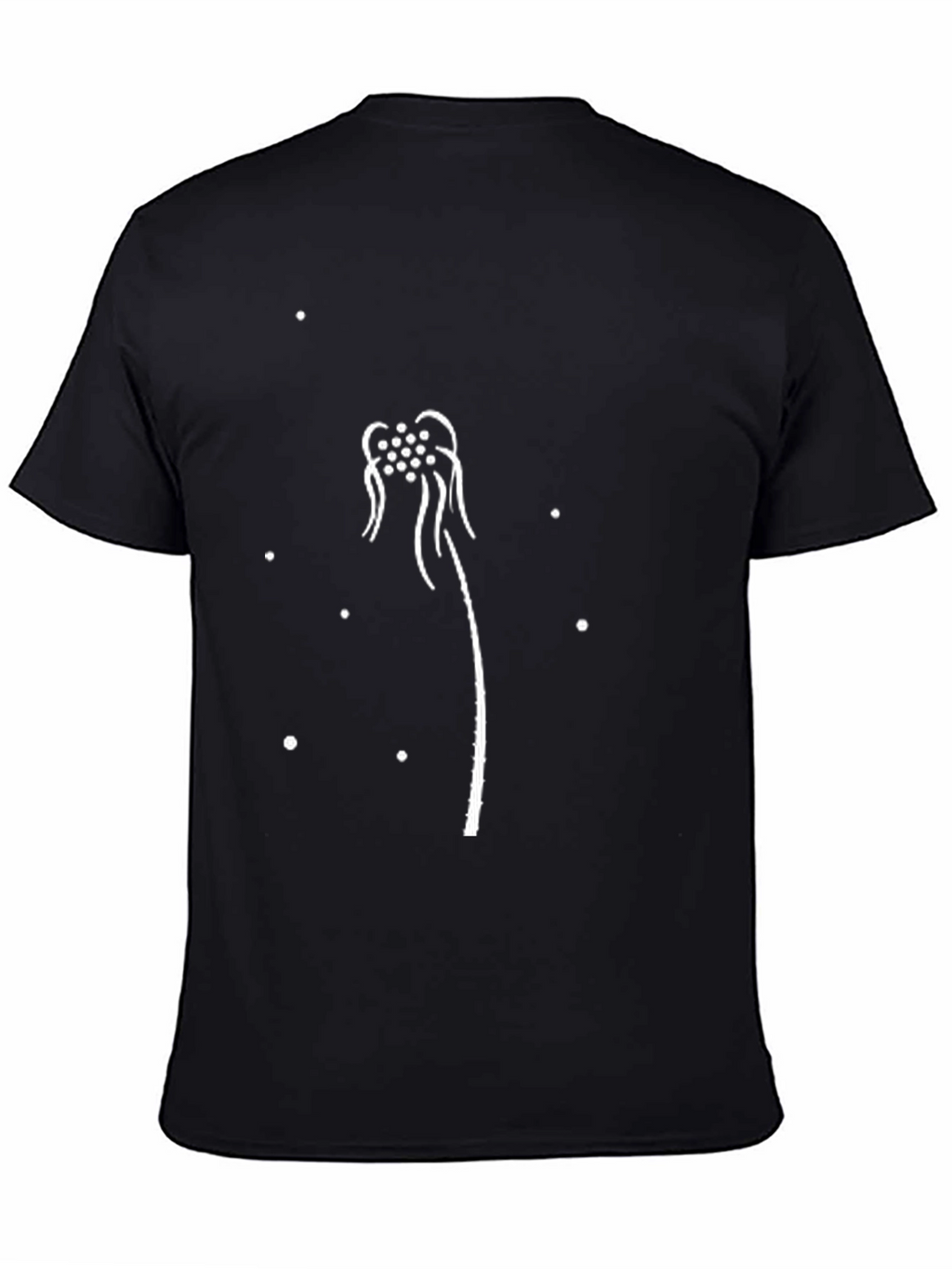 Dandelion Graphic Black T-Shirt