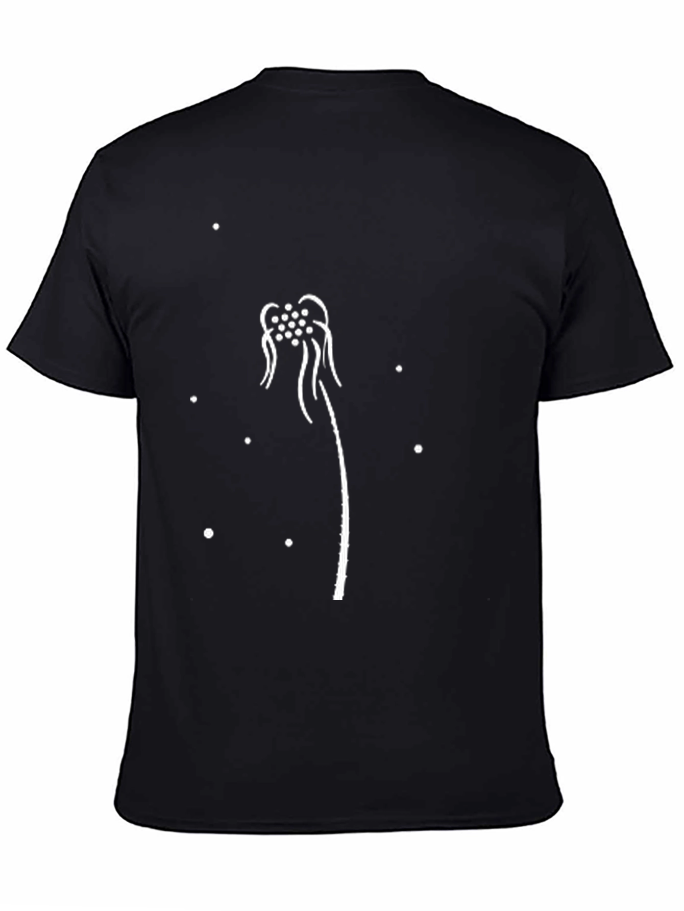 Dandelion Graphic Black T-Shirt