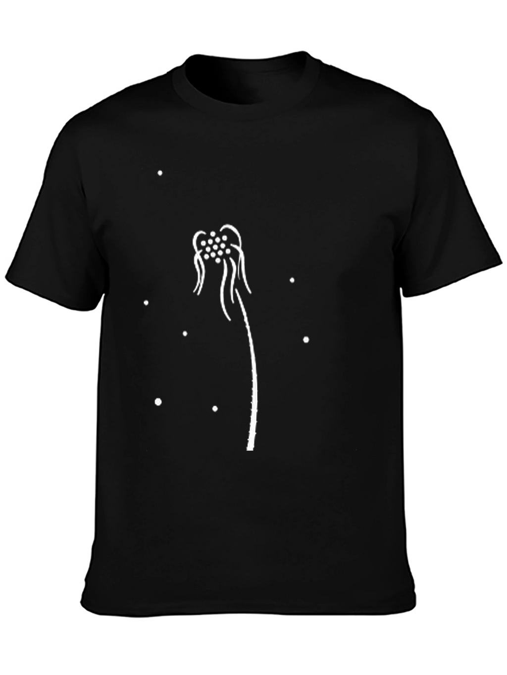 Dandelion Graphic Black T-Shirt