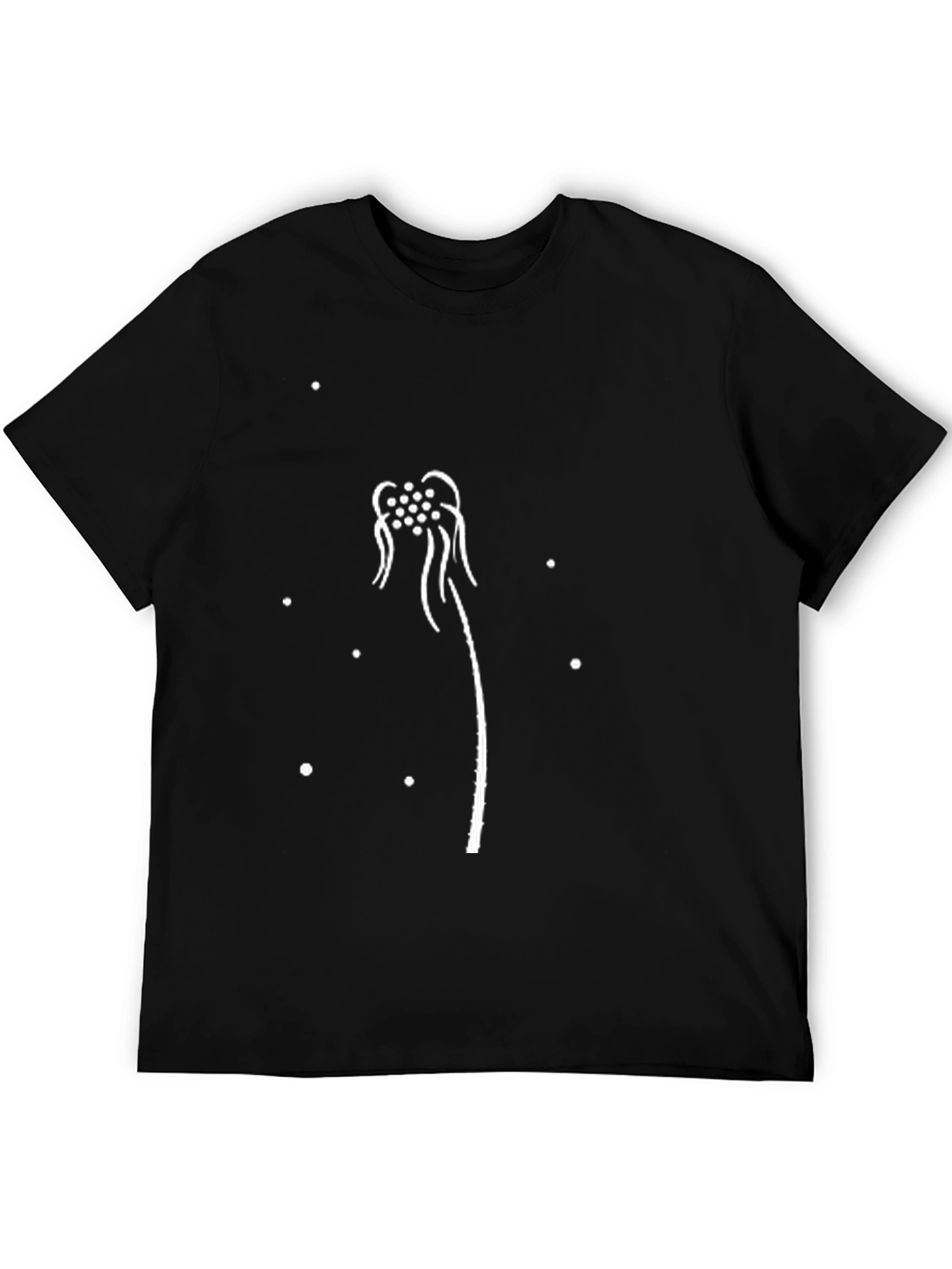 Dandelion Graphic Black T-Shirt