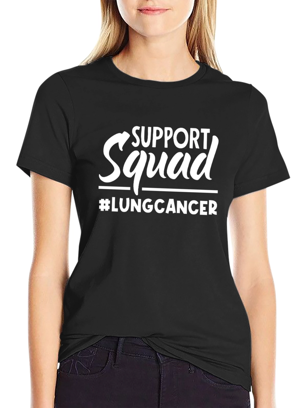 Support Squad #LungCancer Awareness T-Shirt
