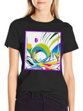 Abstract Geometric Art T-Shirt - Modern Design