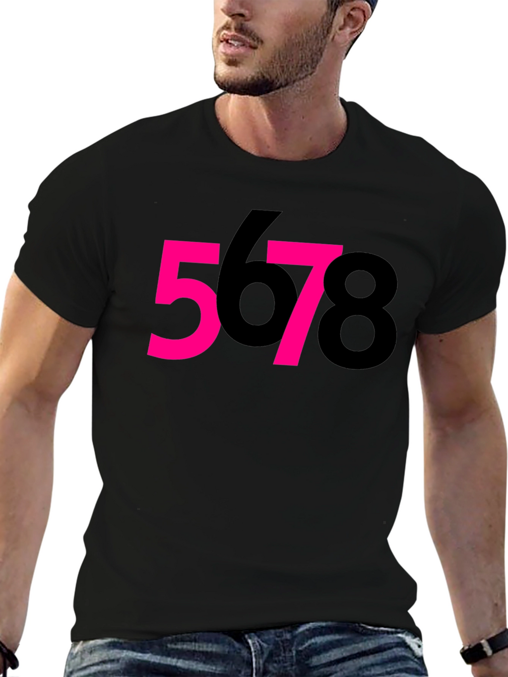 5678 Dance T-Shirt - Black Cotton Tee
