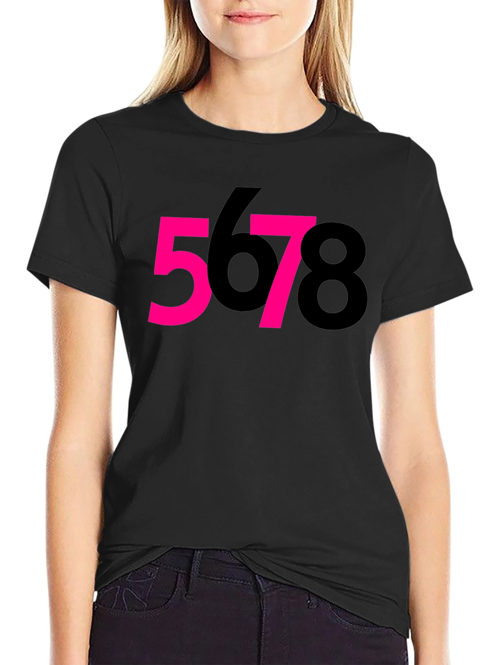 5678 Dance T-Shirt - Black Cotton Tee