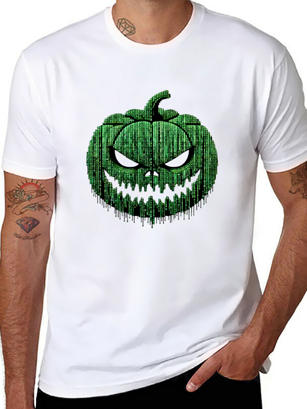Halloween Matrix Pumpkin T-Shirt