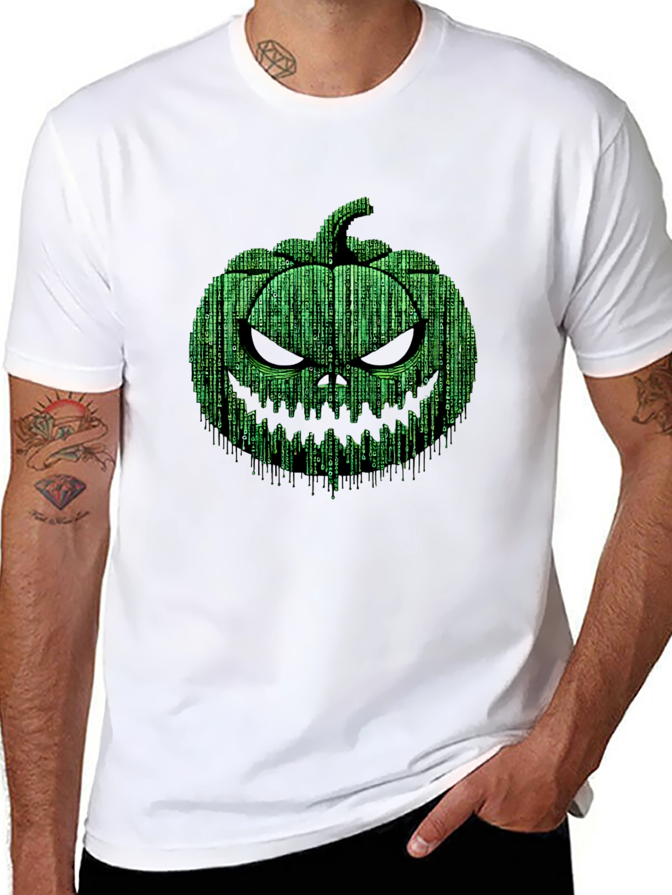 Halloween Matrix Pumpkin T-Shirt