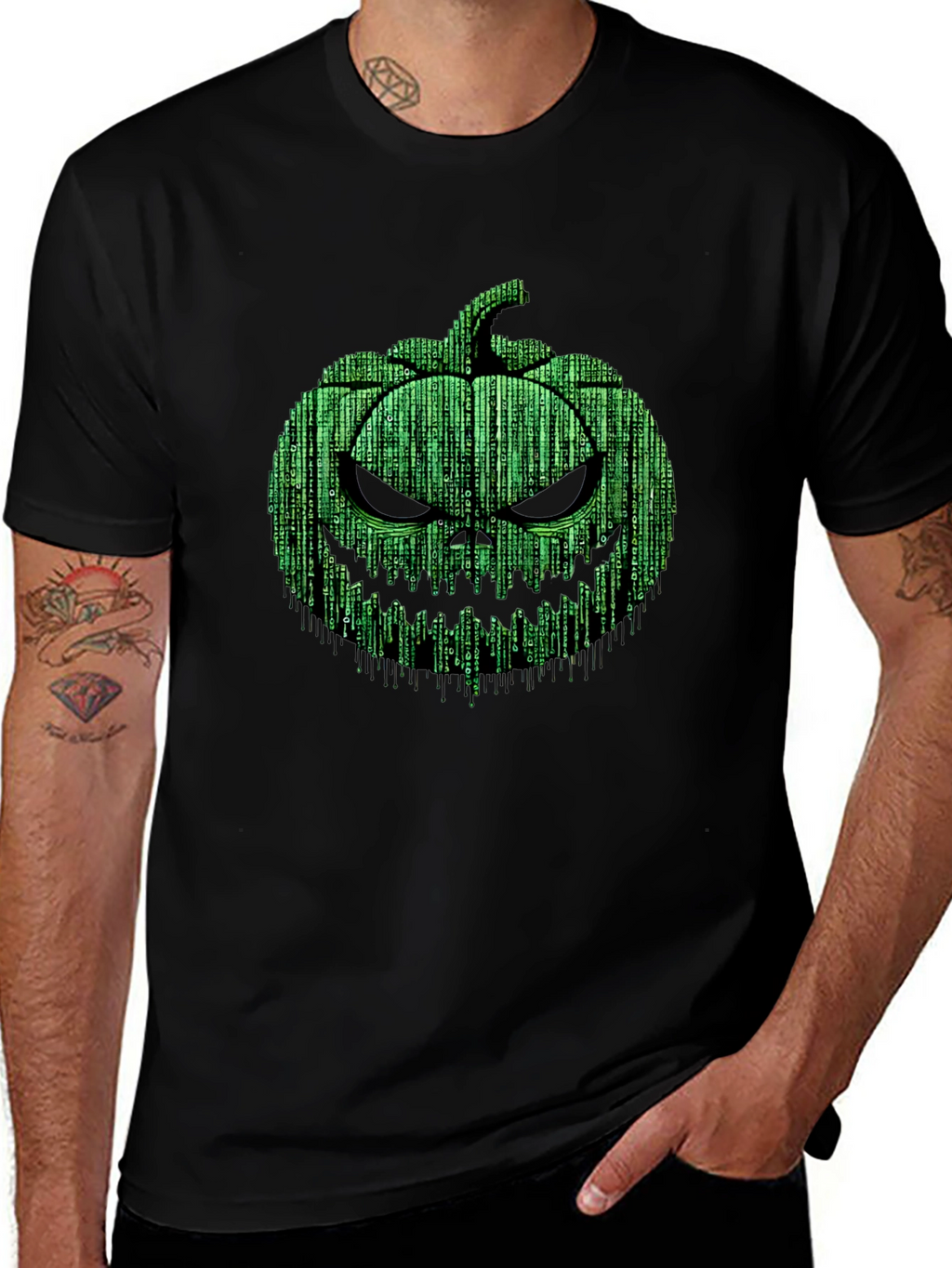 Halloween Matrix Pumpkin T-Shirt
