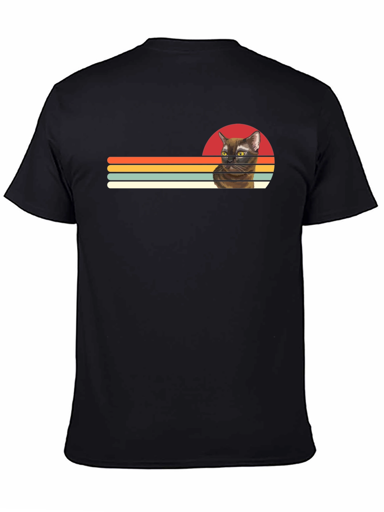 Retro Cat T-Shirt - Vintage Style Graphic Tee