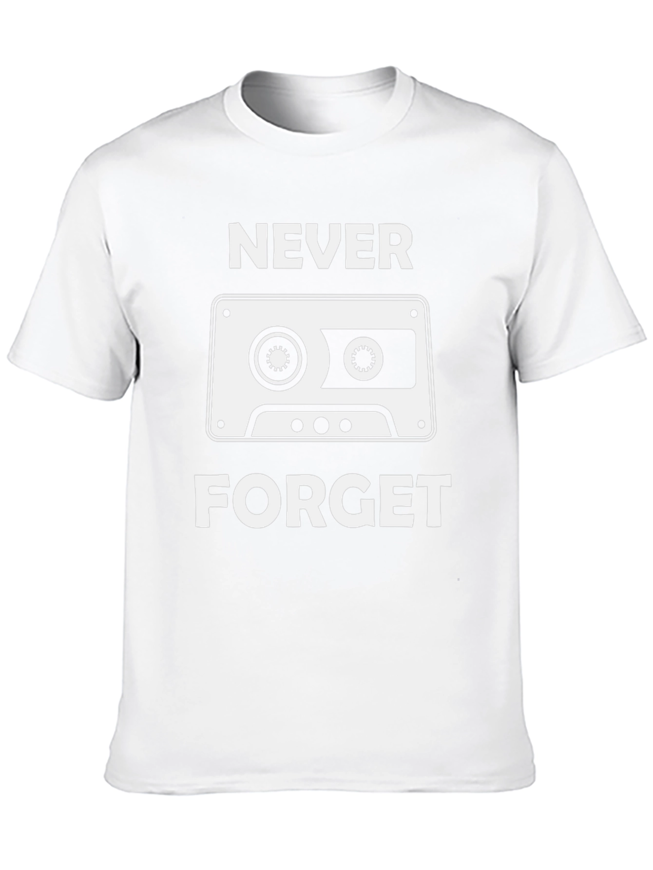 Retro Cassette Tape Never Forget Graphic Tee