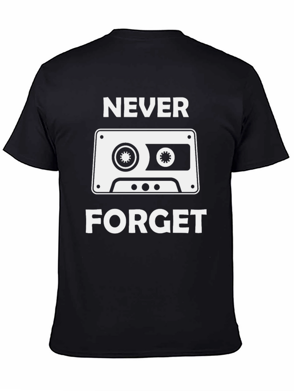 Retro Cassette Tape Never Forget Graphic Tee