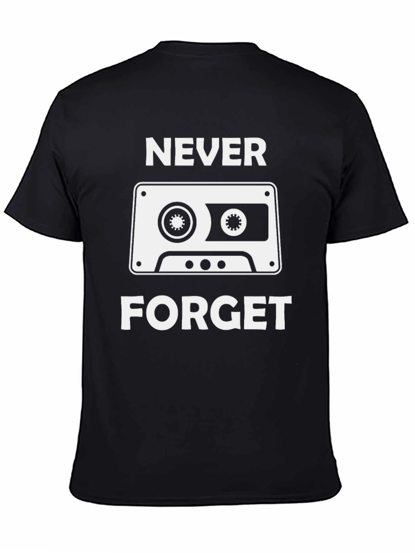 Retro Cassette Tape Never Forget Graphic Tee
