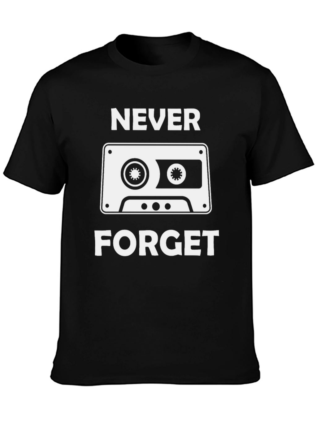 Retro Cassette Tape Never Forget Graphic Tee
