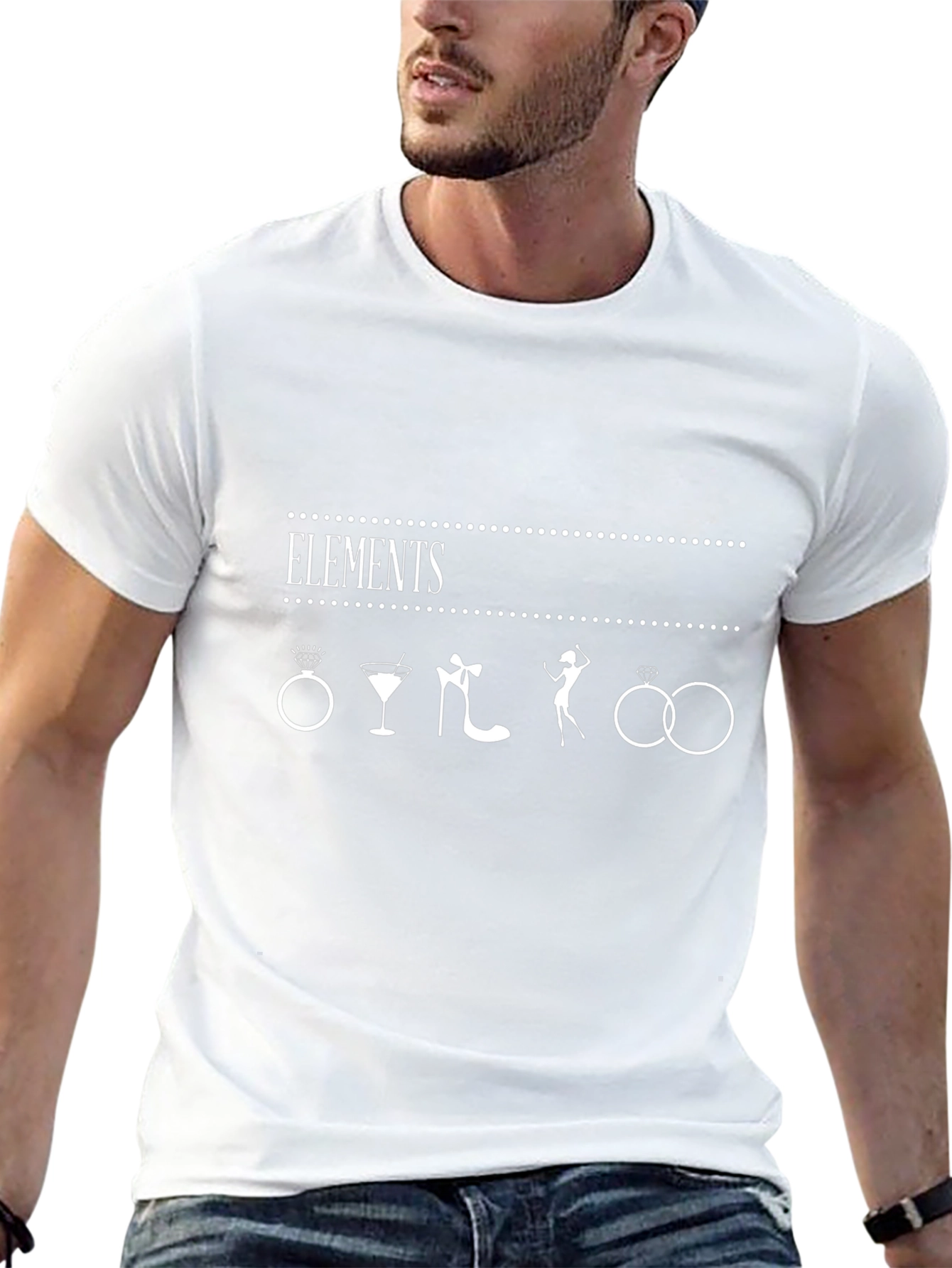 Bachelorette Party Elements Black T-Shirt