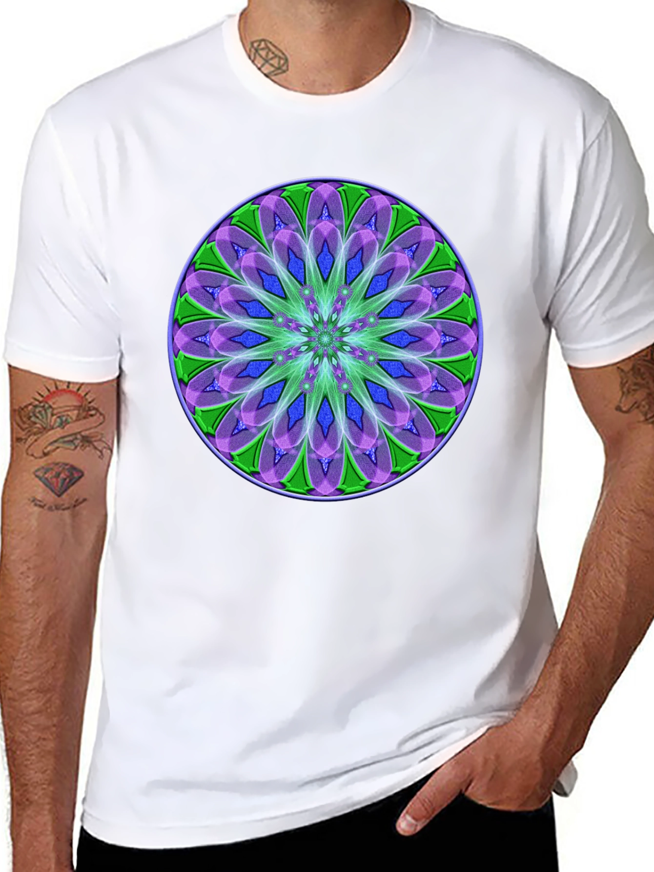 Mandala Graphic Black T-Shirt