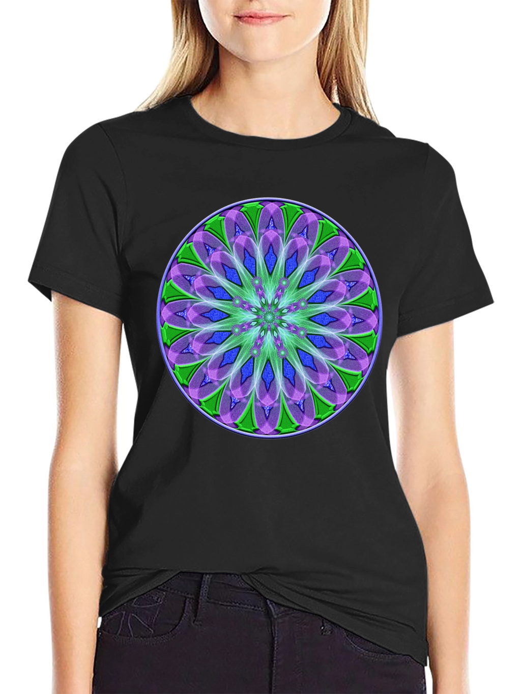 Mandala Graphic Black T-Shirt