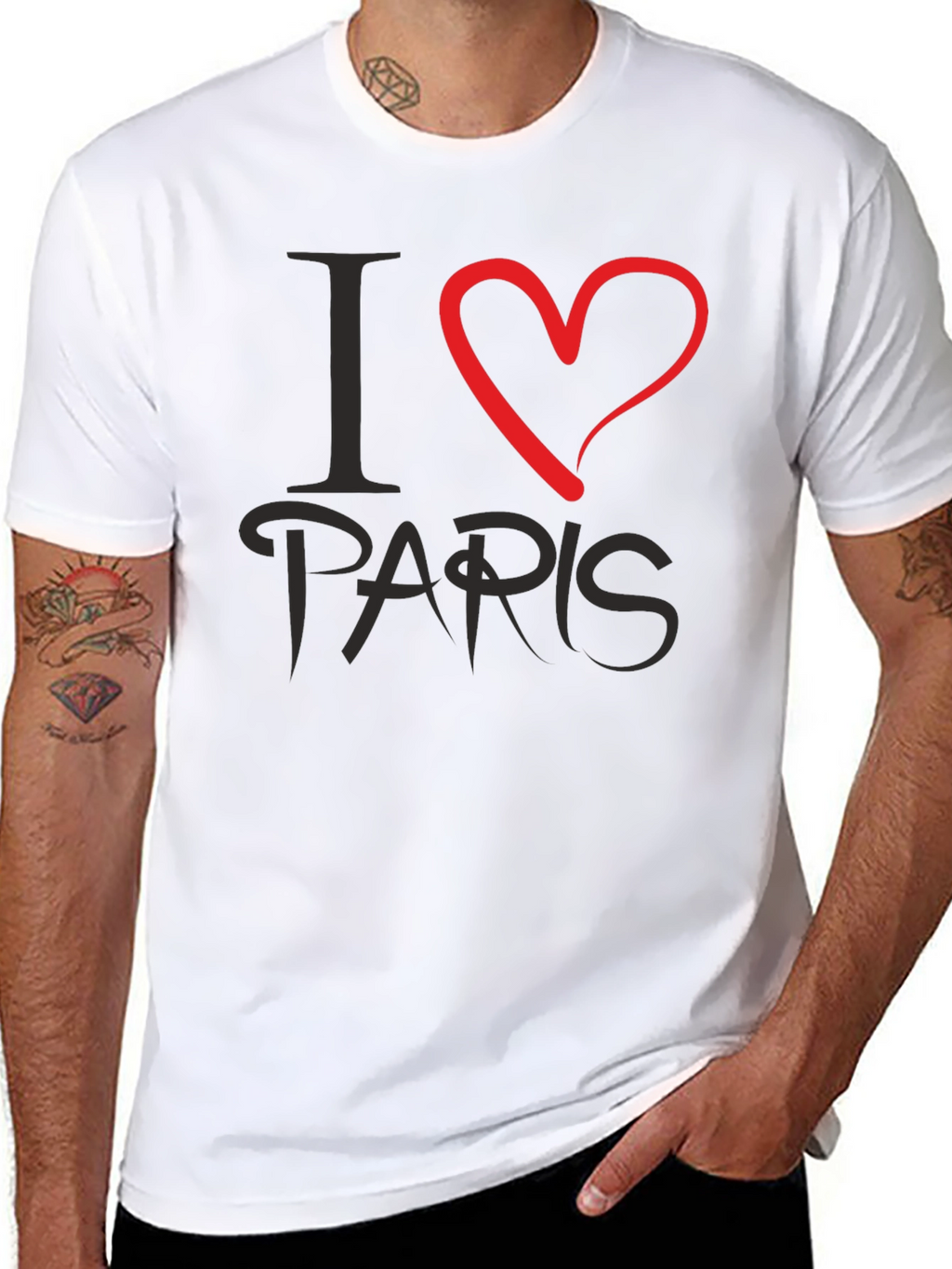 I Love Paris Graphic Tee - Stylish Casual Wear