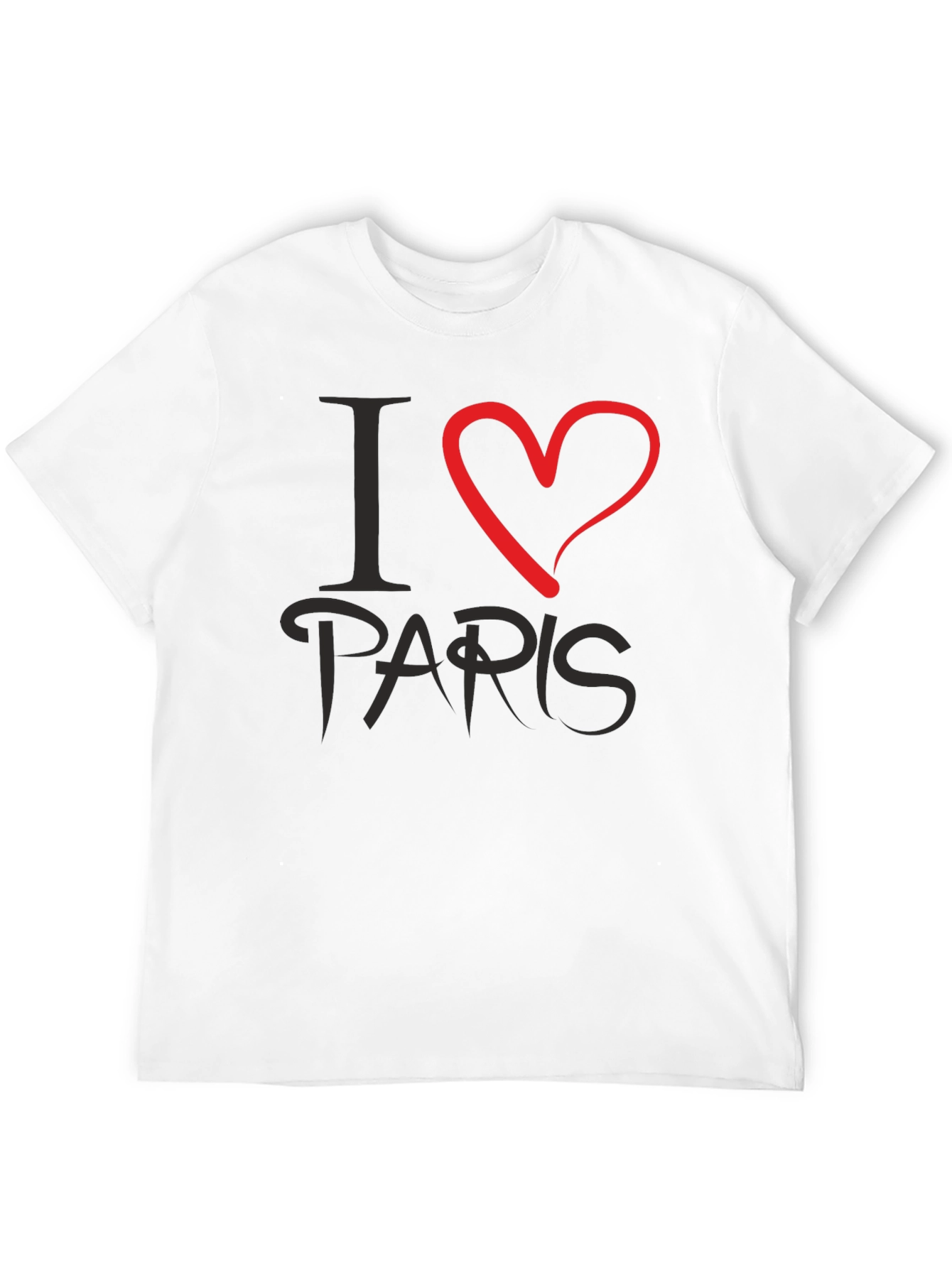 I Love Paris Graphic Tee - Stylish Casual Wear