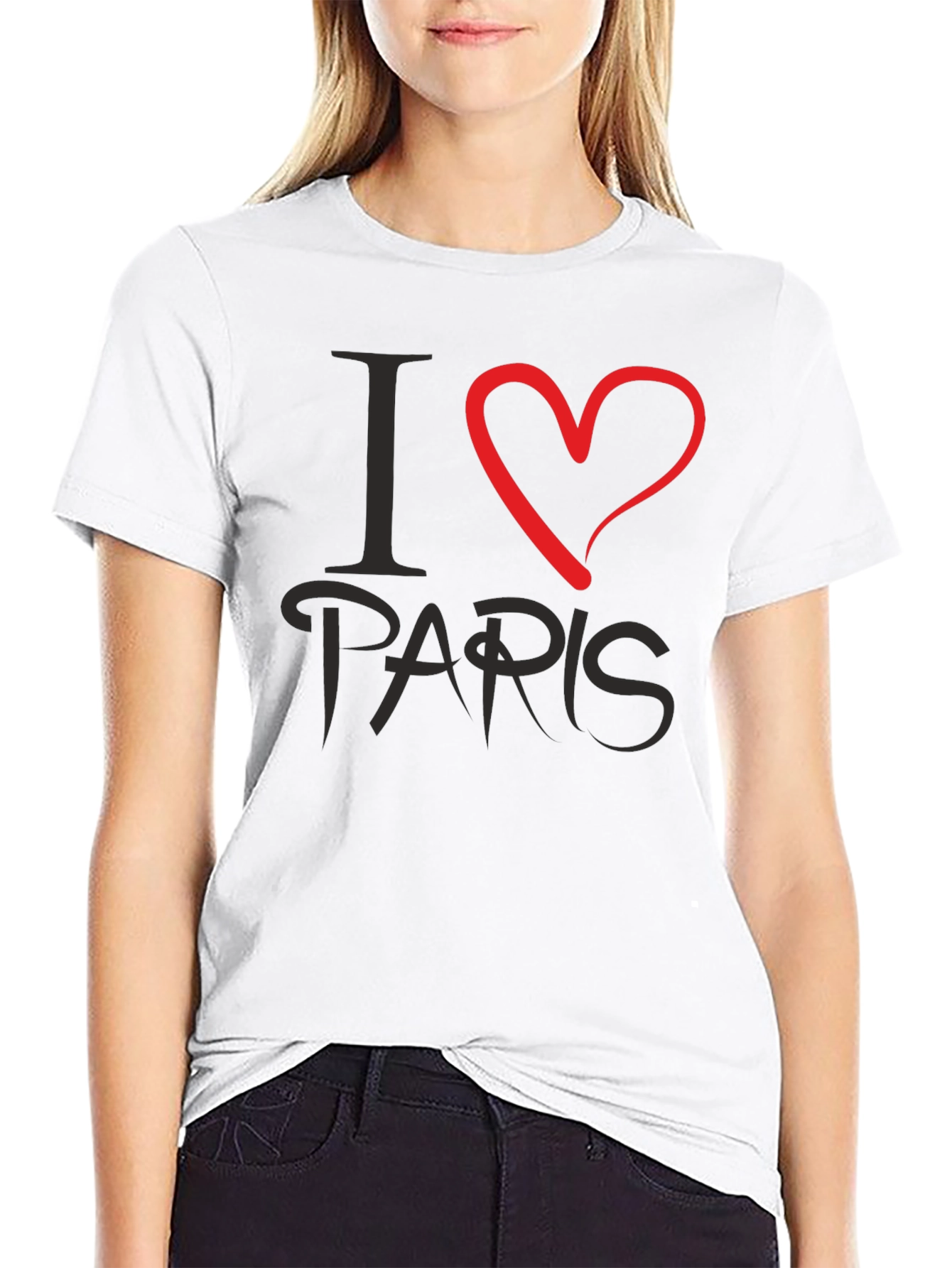 I Love Paris Graphic Tee - Stylish Casual Wear