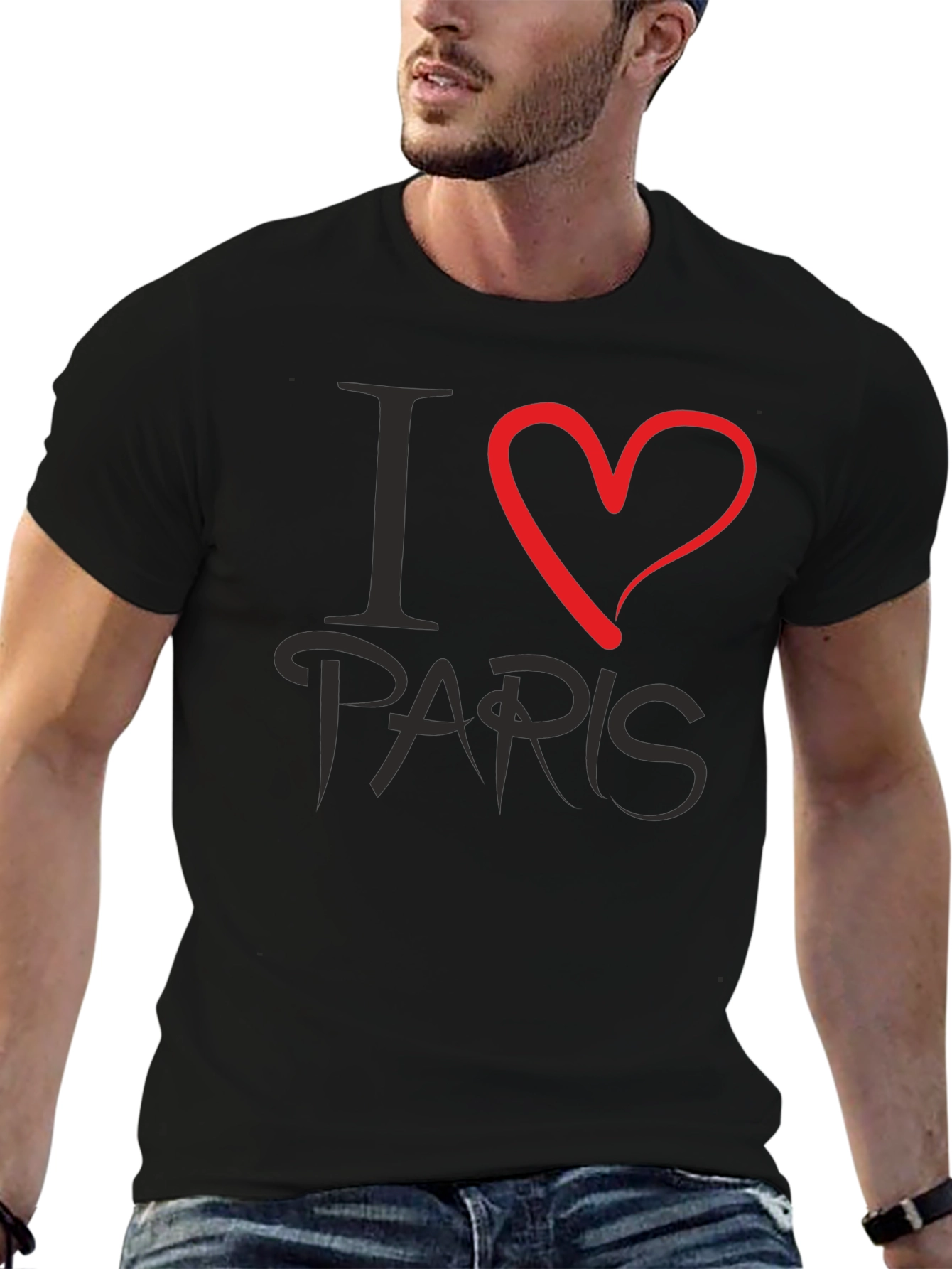 I Love Paris Graphic Tee - Stylish Casual Wear