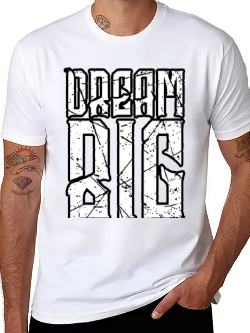 Dream Big Graphic Tee - Motivational Black T-Shirt
