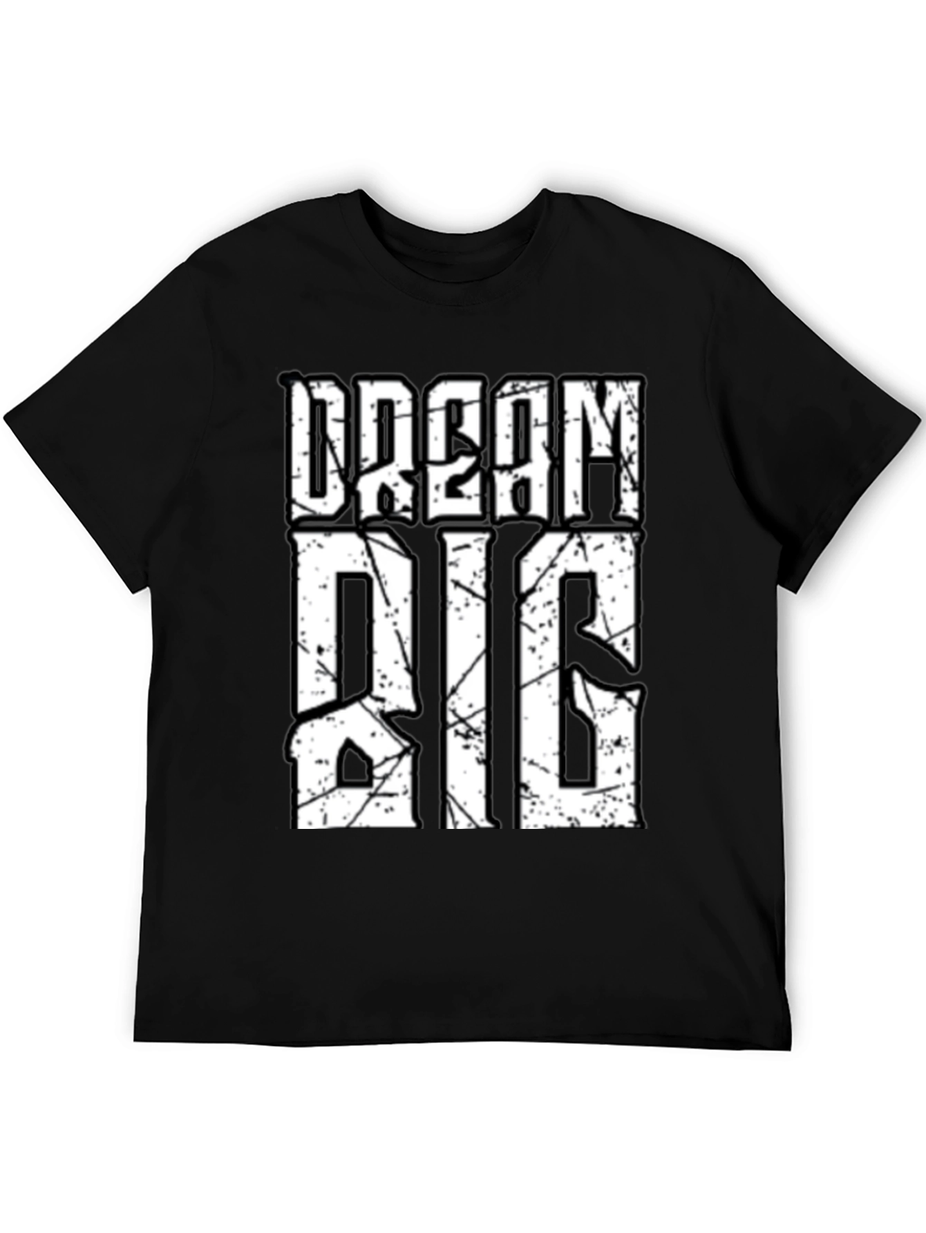 Dream Big Graphic Tee - Motivational Black T-Shirt