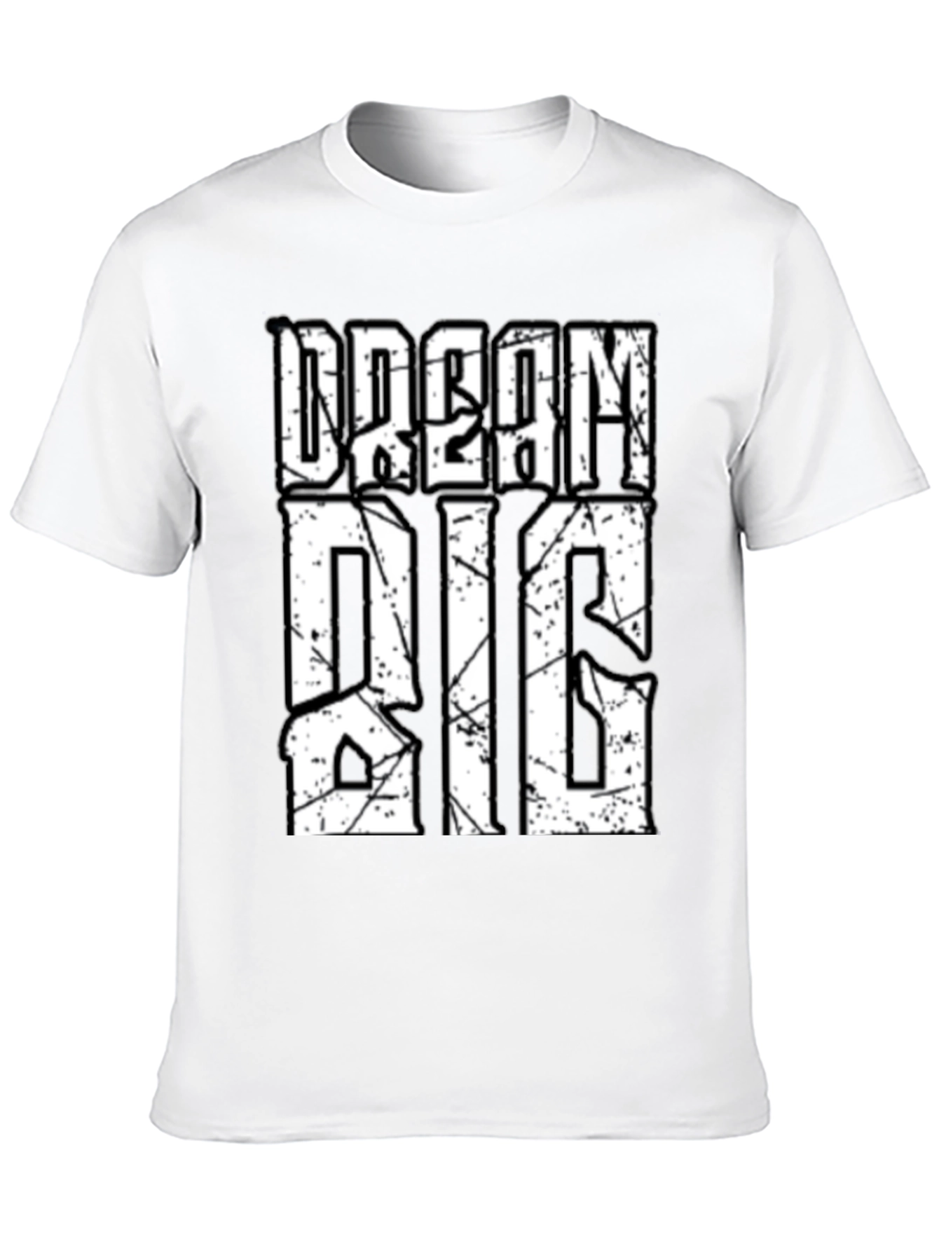 Dream Big Graphic Tee - Motivational Black T-Shirt