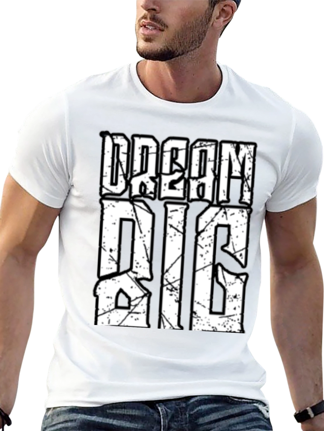 Dream Big Graphic Tee - Motivational Black T-Shirt
