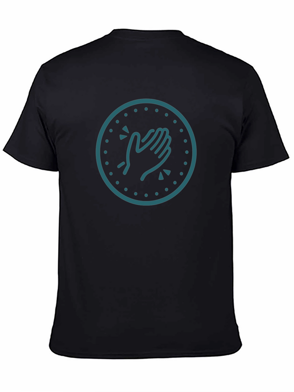 Clapping Hands Graphic Tee - Trendy Black T-Shirt