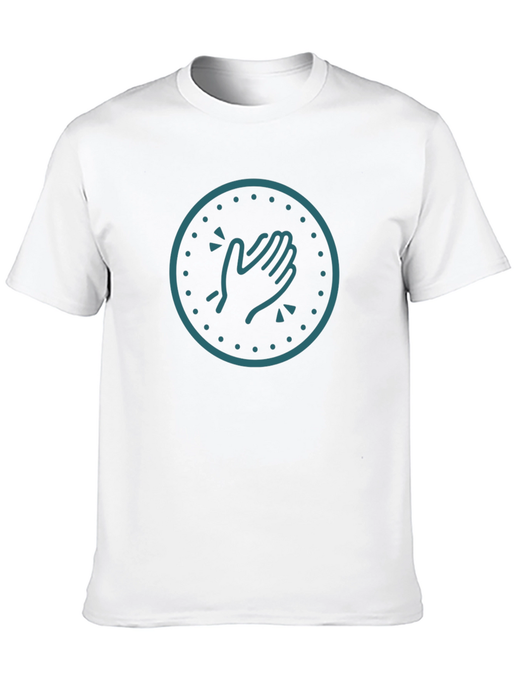Clapping Hands Graphic Tee - Trendy Black T-Shirt